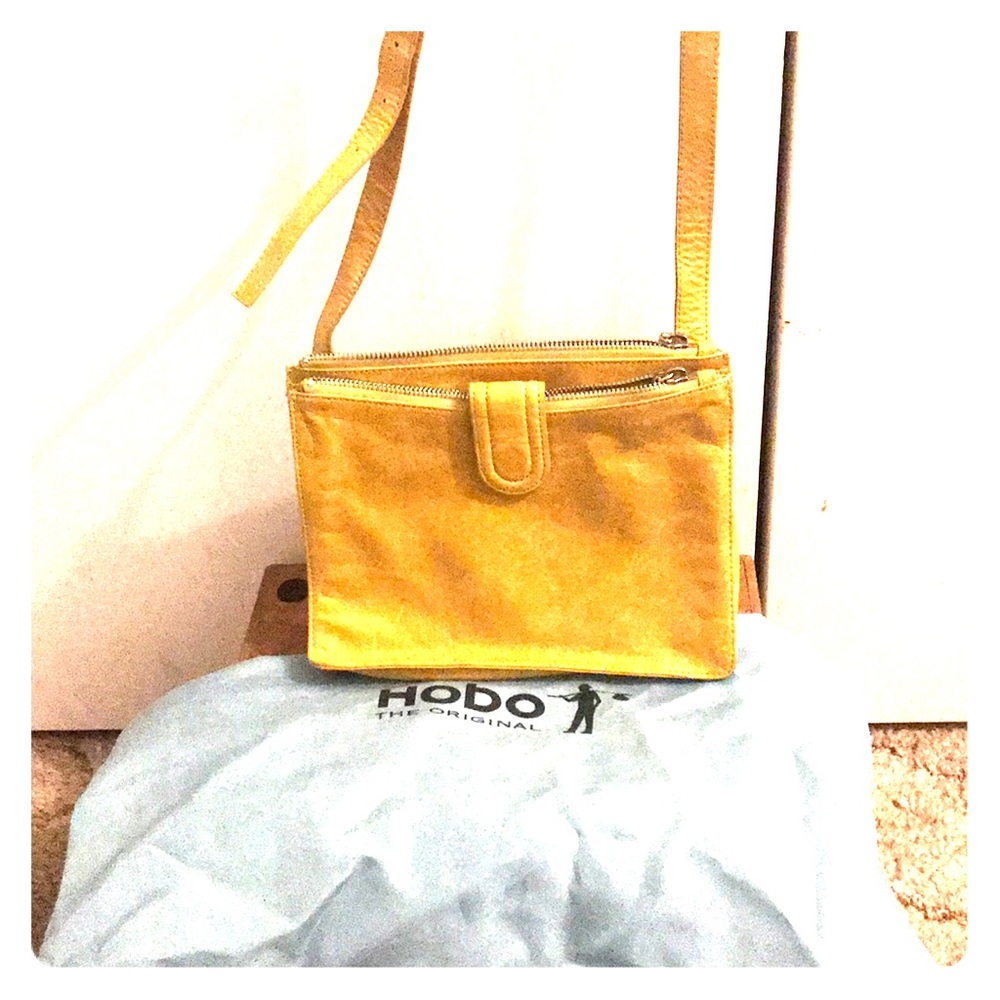 Mustard color crossbody Hobo purse